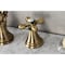 Kingston Brass KS2983AX Widespread Bathroom Faucet with Brass Pop-Up, Antique Brass KS2983AX - alternate 4
